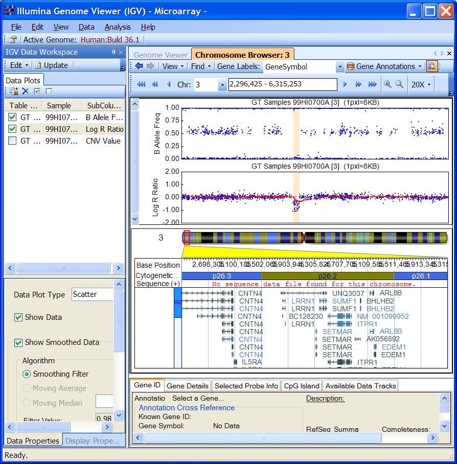 GenomeStudio shot